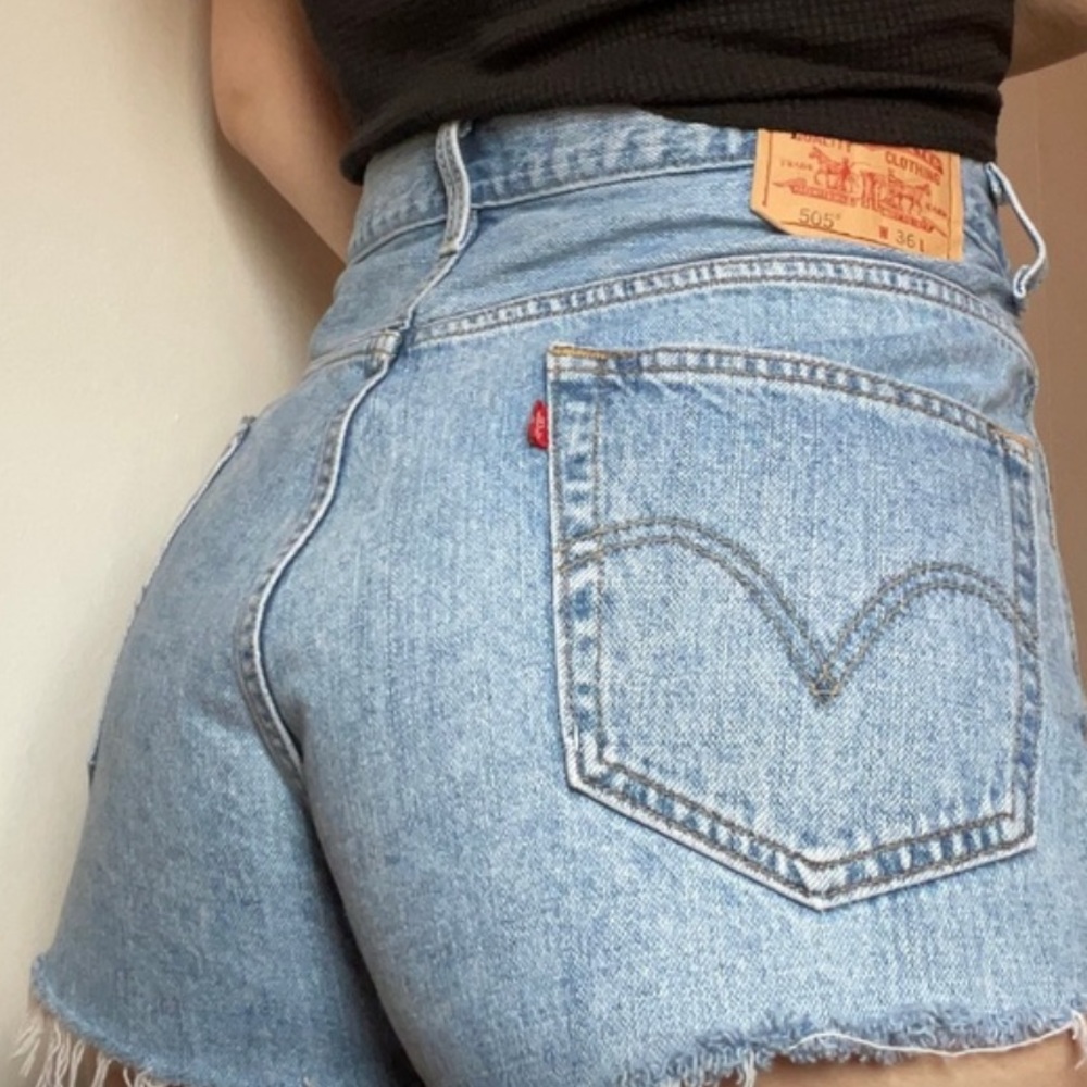 Levi’s 505 High Waisted Cutoff Shorts